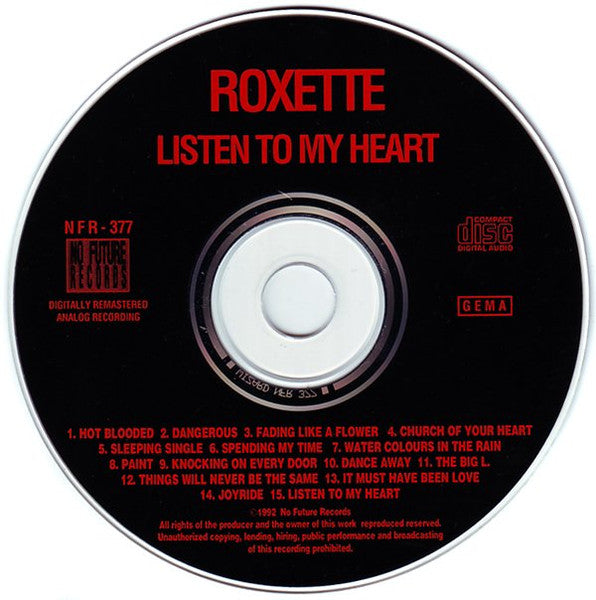 Roxette - Listen To My Heart (CD, Comp, Unofficial) - De Platen Aap – Vinylwinkel in Brielle & online webshop voor muziekliefhebbers