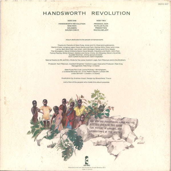 Steel Pulse : Handsworth Revolution (LP, Album, Gat)