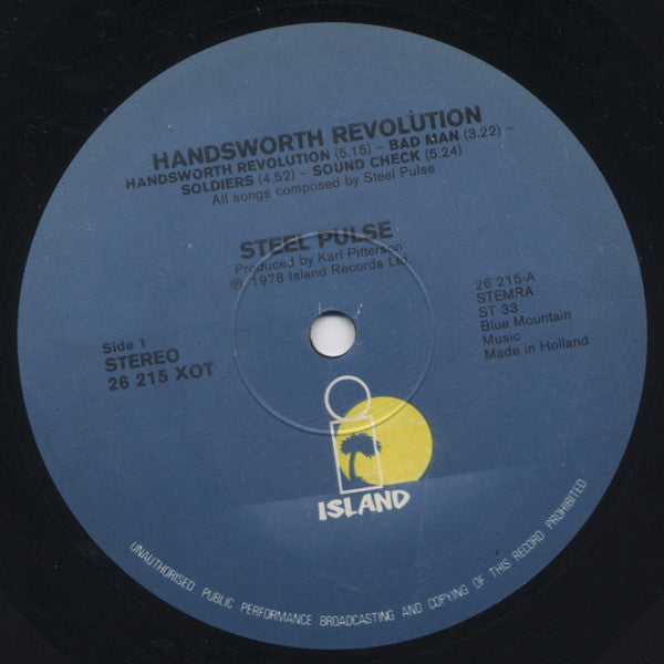 Steel Pulse : Handsworth Revolution (LP, Album, Gat)