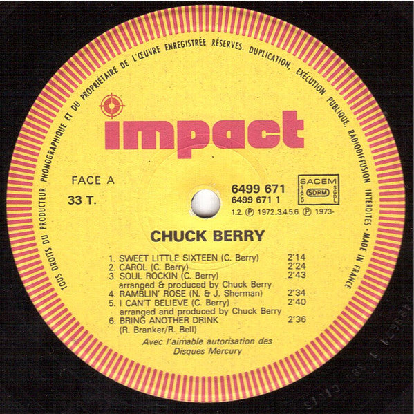 Chuck Berry : Chuck Berry (LP, Comp)