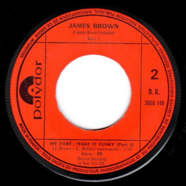 James Brown : My Part / Make It Funky (Part 3) (7", Single)