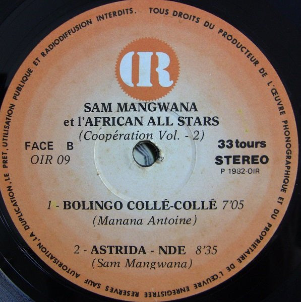 Sam Mangwana Et L'African All Stars : Sam Mangwana Et L'African All Stars (LP)