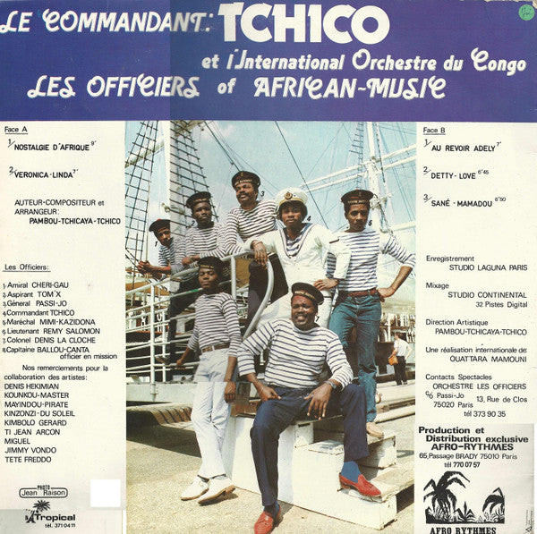 Tchico* & Les Officiers Of African Music : Afro-Rythmes Présente Tchico Et Les Officiers Of African Music (LP, Album)