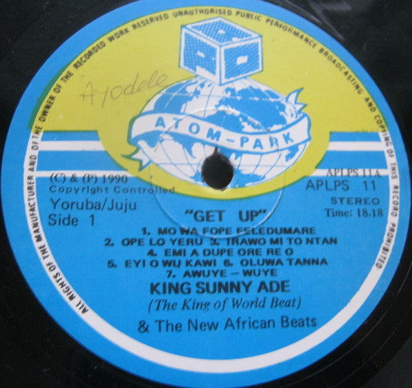 King Sunny Ade & The New African Beats* : Get Up (LP, Album)
