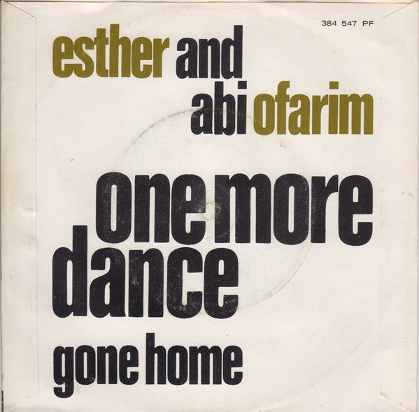 Esther & Abi Ofarim : One More Dance (7", Single)