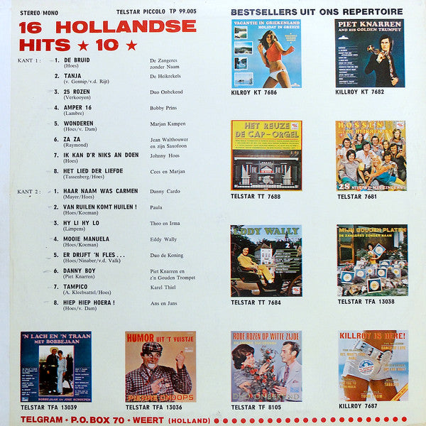 Various : 16 Hollandse Hits *10* (LP, Comp, Gat)