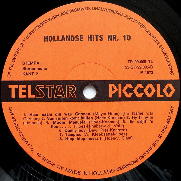 Various : 16 Hollandse Hits *10* (LP, Comp, Gat)