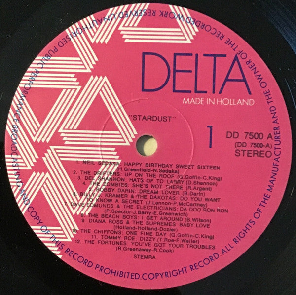 Various : Delta Presents 44 Original Hits From The Soundtrack Of The Film Stardust (LP,Compilation)