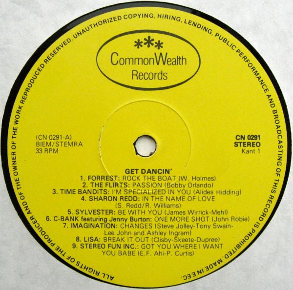 Various : Get Dancin' (LP, Comp)