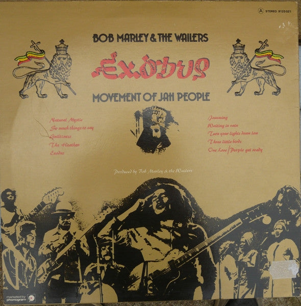 Bob Marley & The Wailers : Exodus (LP, Album, RE)