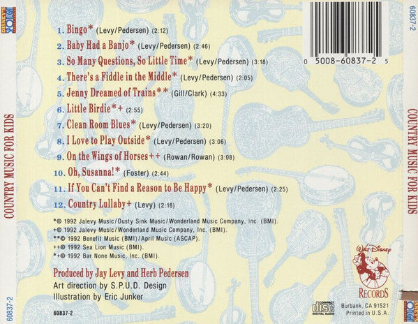 Various - Country Music For Kids (CD) - De Platen Aap – Vinylwinkel in Brielle & online webshop voor muziekliefhebbers