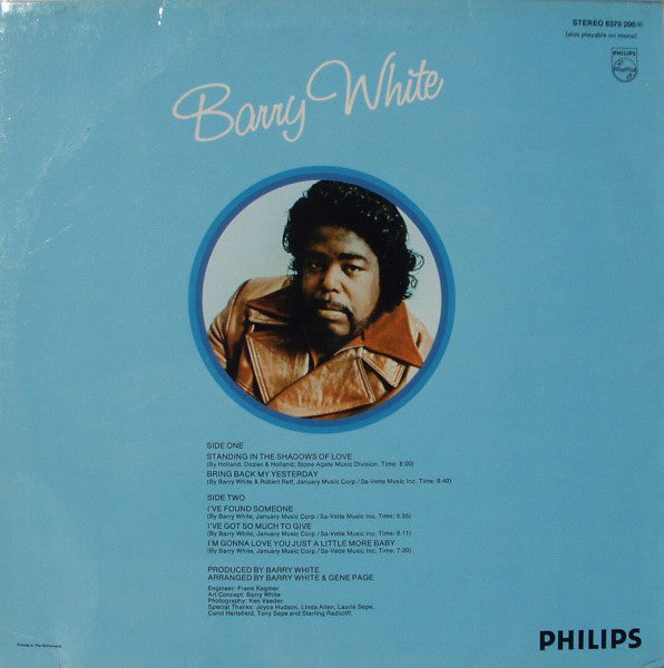 Barry White : I've Got So Much To Give (LP, Album)