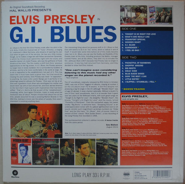 Elvis* : G. I. Blues (LP, Album, RE, 180)