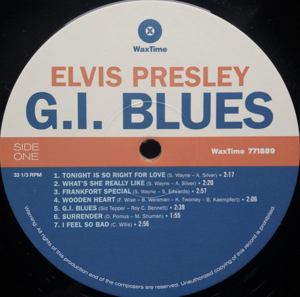 Elvis* : G. I. Blues (LP, Album, RE, 180)