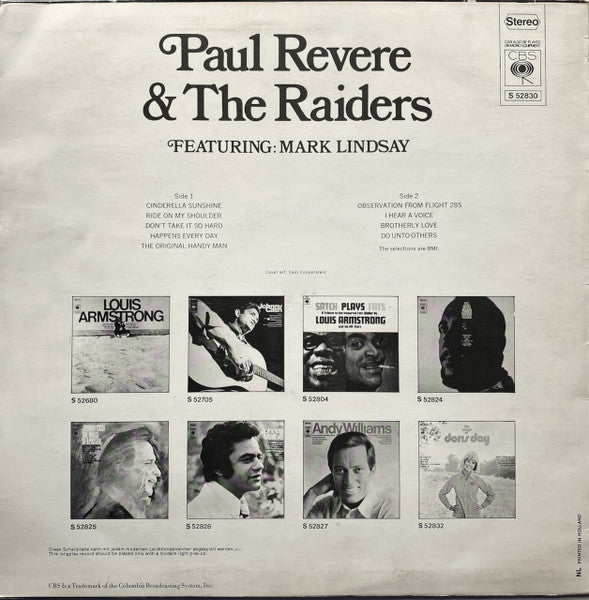 Paul Revere & The Raiders Featuring Mark Lindsay : Paul Revere And The Raiders Featuring Mark Lindsay (LP, Comp)