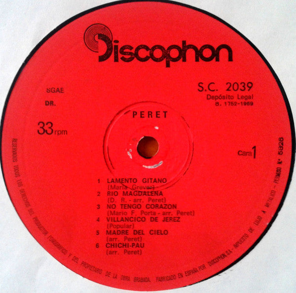 Peret Y Sus Gitanos : Peret Y Sus Gitanos (LP, Album, Red)