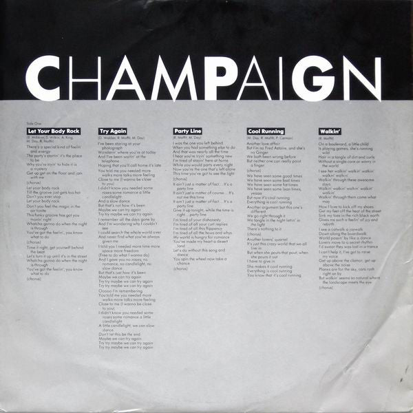 Champaign : Modern Heart (LP, Album)