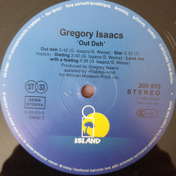 Gregory Isaacs : Out Deh! (LP, Album)