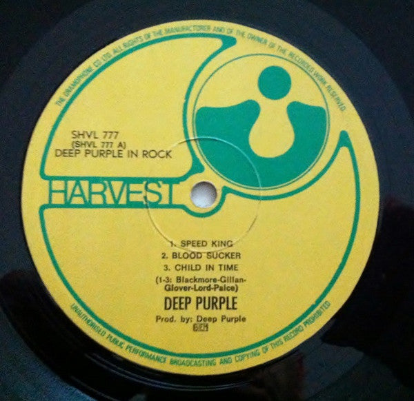 Deep Purple : In Rock (LP, Album, Gat)