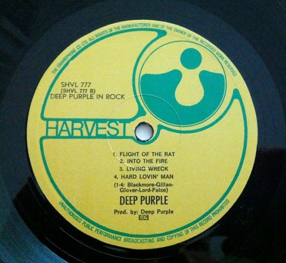 Deep Purple : In Rock (LP, Album, Gat)