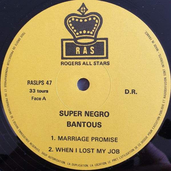 Super Negro Bantous : Marriage Promise (LP, Album)