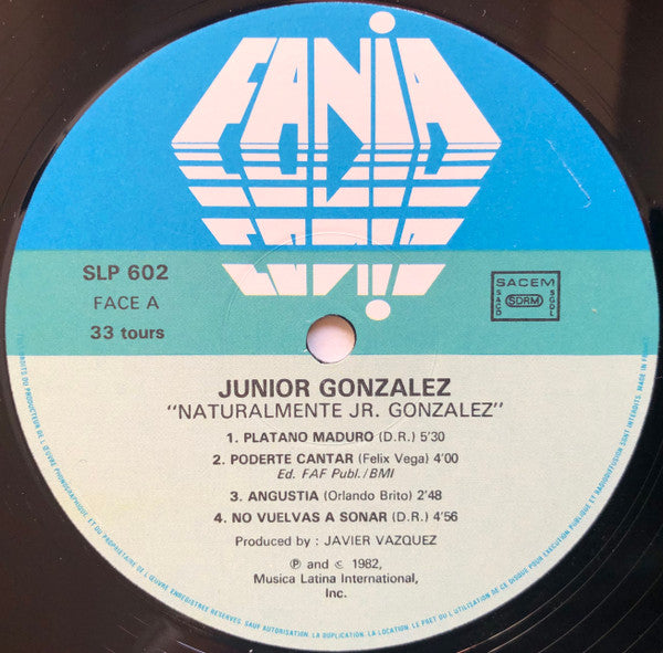 Junior Gonzalez : Naturalmente Jr. Gonzalez (LP, Album)