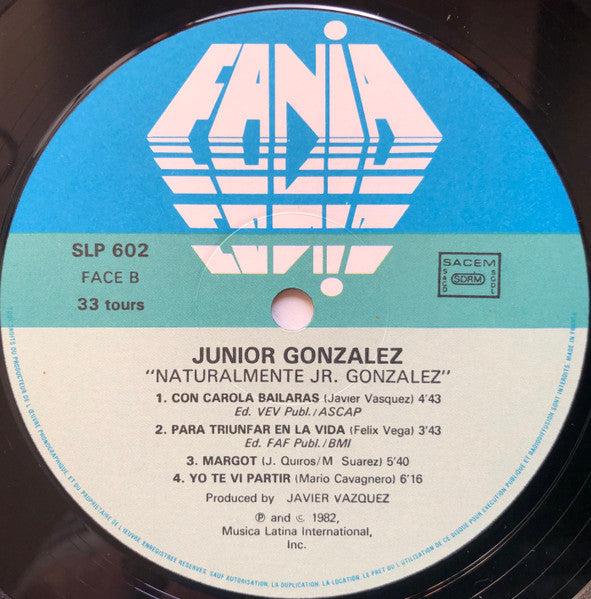 Junior Gonzalez : Naturalmente Jr. Gonzalez (LP, Album)