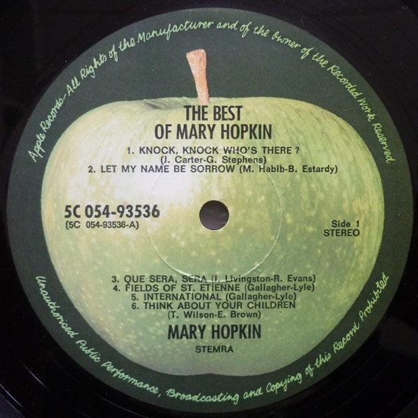 Mary Hopkin : The Best Of Mary Hopkin (LP, Comp)