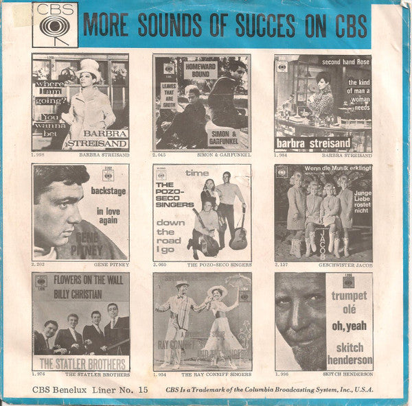 Gene Pitney : Nobody Needs Your Love (7", Single)