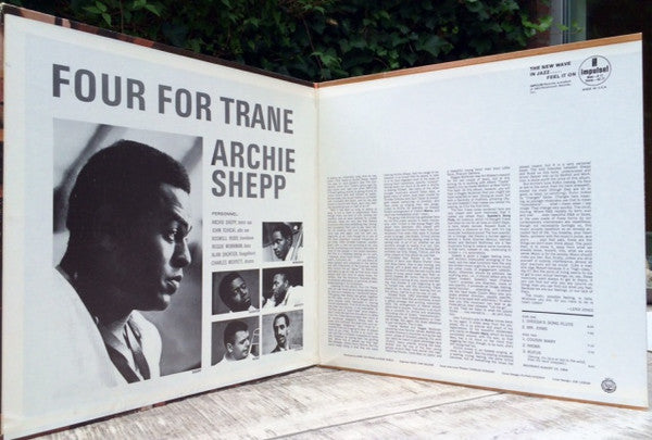 Archie Shepp : Four For Trane (LP, Album, RE, Gat)