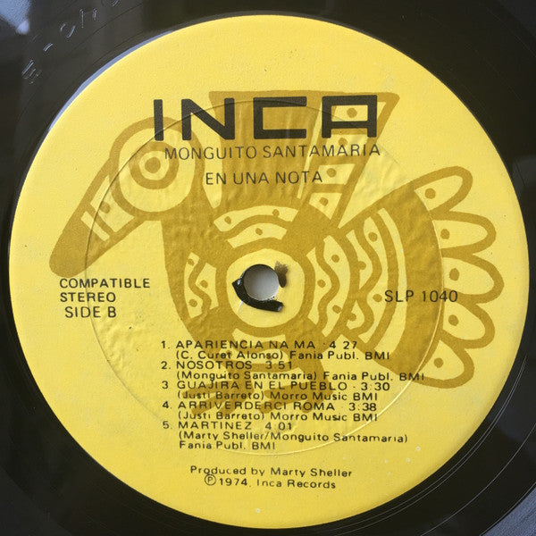 Monguito Santamaria : En Una Nota! (LP, Album)