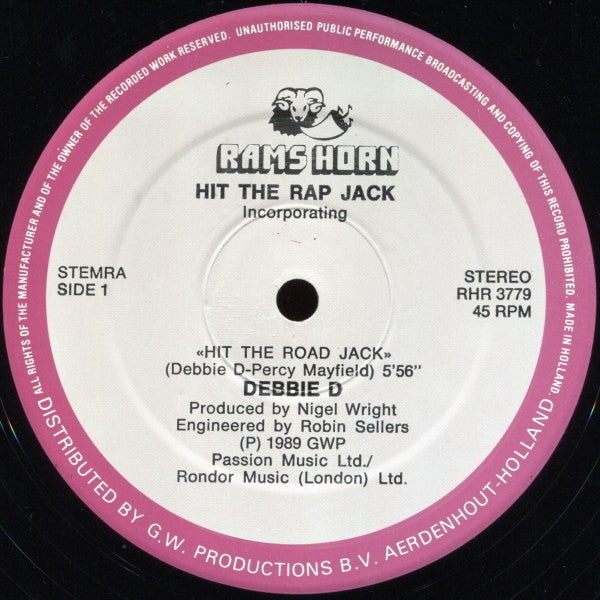 Debbie D : Hit The Rap Jack (12")