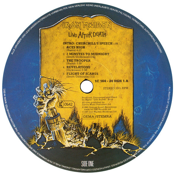 Iron Maiden : Live After Death (LP,Album)