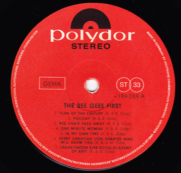 Bee Gees - Bee Gees' 1st (LP, Album) - De Platen Aap – Vinylwinkel in Brielle & online webshop voor muziekliefhebbers