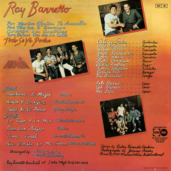 Ray Barretto : Todo Se Va Poder (LP)