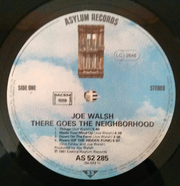Joe Walsh : There Goes The Neighborhood (LP, Album)