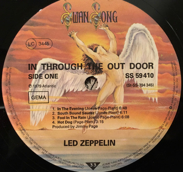 Led Zeppelin : In Through The Out Door (LP, Album, "A")