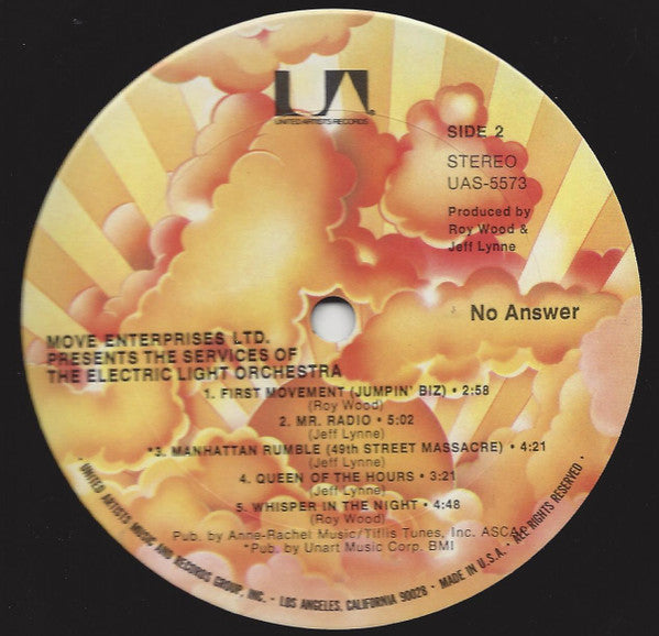 Electric Light Orchestra : No Answer (LP, Album, RE, Gat)