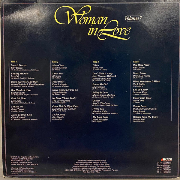 Various : Woman In Love Volume 7 (2xLP, Comp)