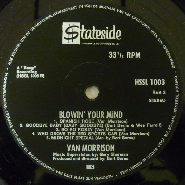 Van Morrison : Blowin' Your Mind (LP, Album)