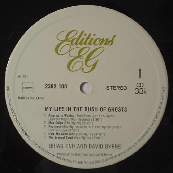 Brian Eno - David Byrne : My Life In The Bush Of Ghosts (LP, Album, Edi)
