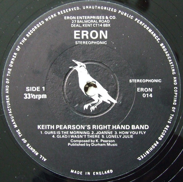 Keith Pearson : Keith Pearson's Right Hand Band  (LP, Album)