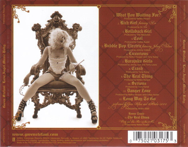 Gwen Stefani - Love.Angel.Music.Baby. (CD, Album) - De Platen Aap – Vinylwinkel in Brielle & online webshop voor muziekliefhebbers