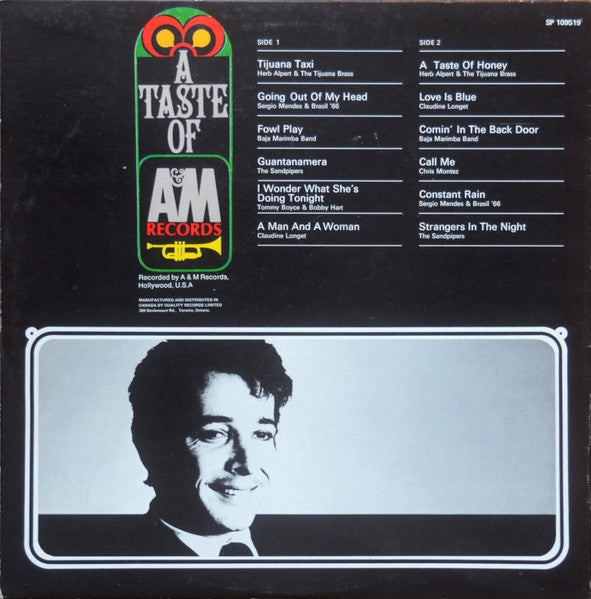 Various : A Taste Of A&M Records (LP, Comp, Smplr, Gat)