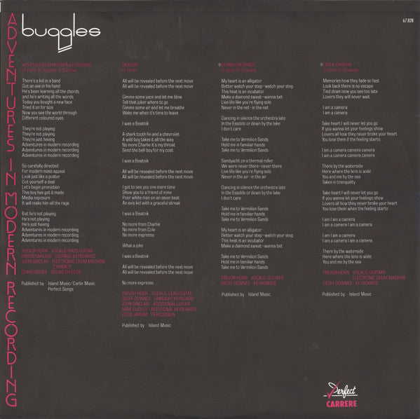 The Buggles : Adventures In Modern Recording (LP, Album)