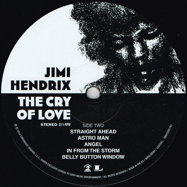 Jimi Hendrix - The Cry Of Love (LP, Album, RE, Gat) - De Platen Aap – Vinylwinkel in Brielle & online webshop voor muziekliefhebbers