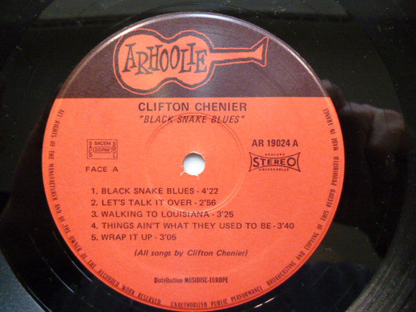 Clifton Chenier : Black Snake Blues (LP, Album)