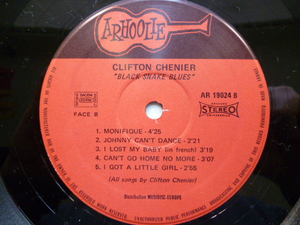 Clifton Chenier : Black Snake Blues (LP, Album)