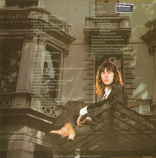 Colin Towns : Full Circle (LP, Album, RE)