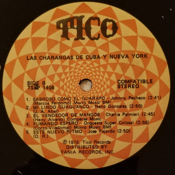 Various : Charangas De Cuba Y Nueva York (LP, Comp)